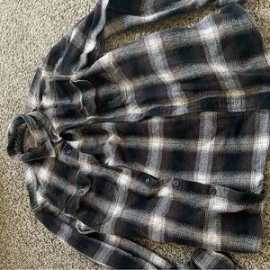 Plaid Button-Up Shirt